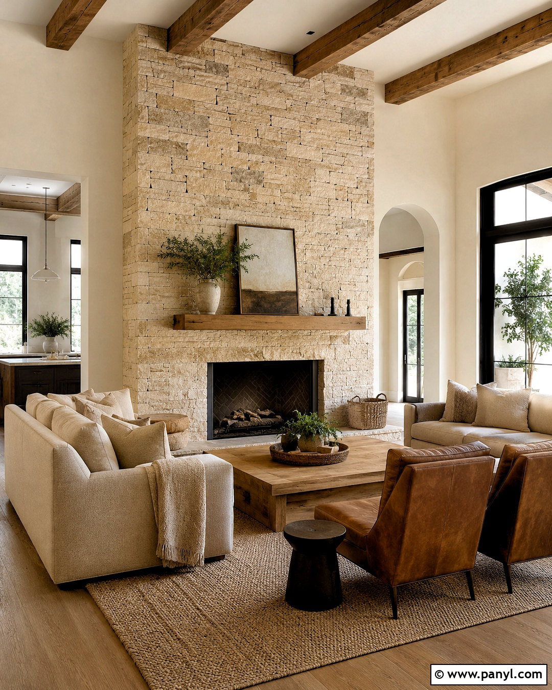 Stacked Limestone Wall Interior - 20 wall material texture interiors