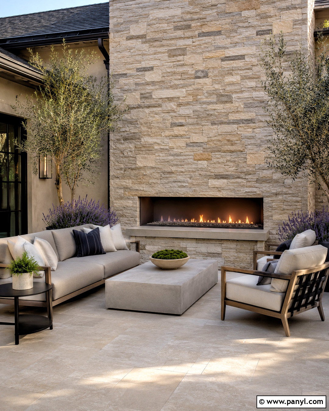 Stacked Stone Outside Wall - 20 outside wall ideas