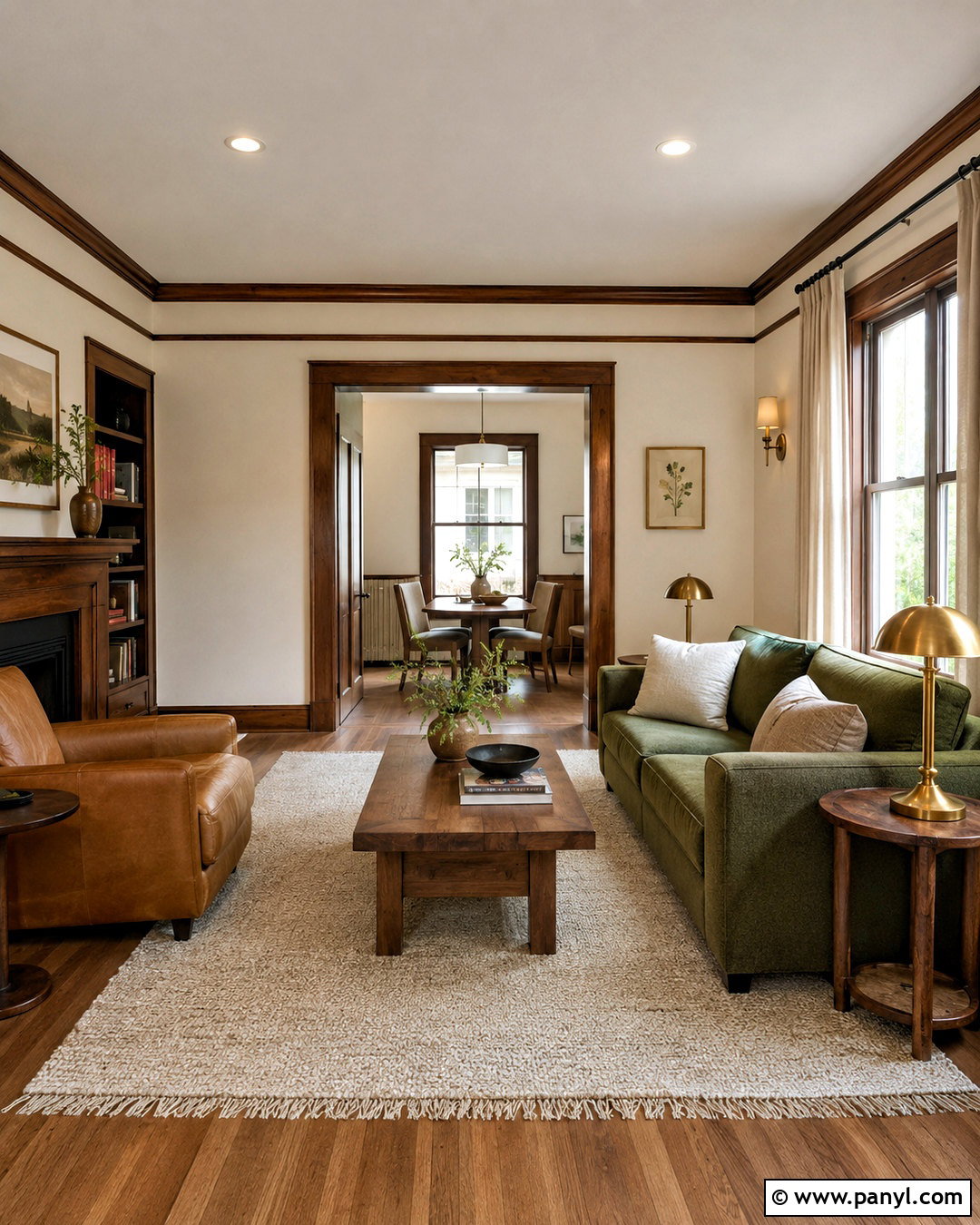 Stained Wood Living Room Trim - 20 living room trim ideas