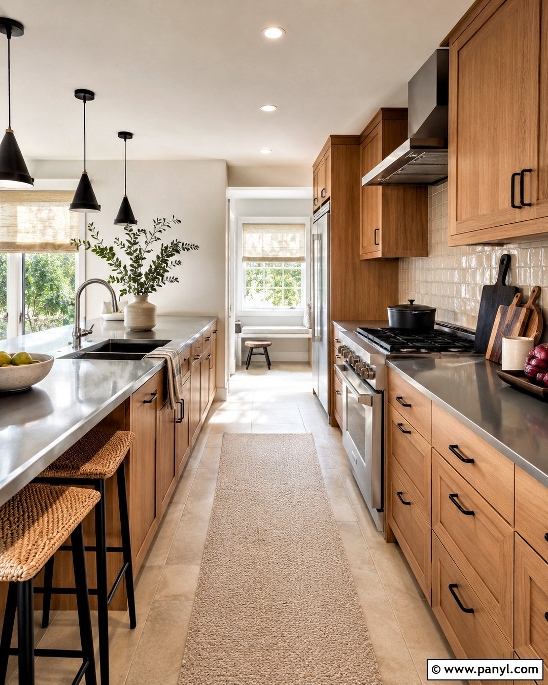Stainless Steel Countertops With Honey Oak Cabinets - 20 countertops with honey oak cabinets