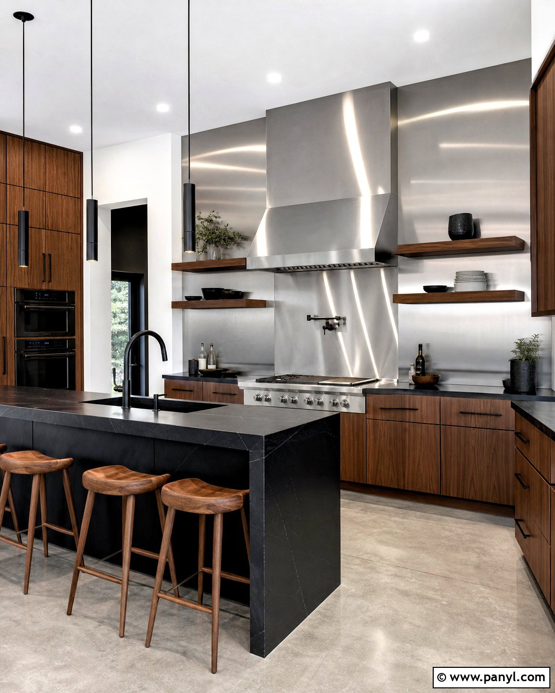 Stainless Steel Kitchen Statement Wall - 20 kitchen statement wall ideas