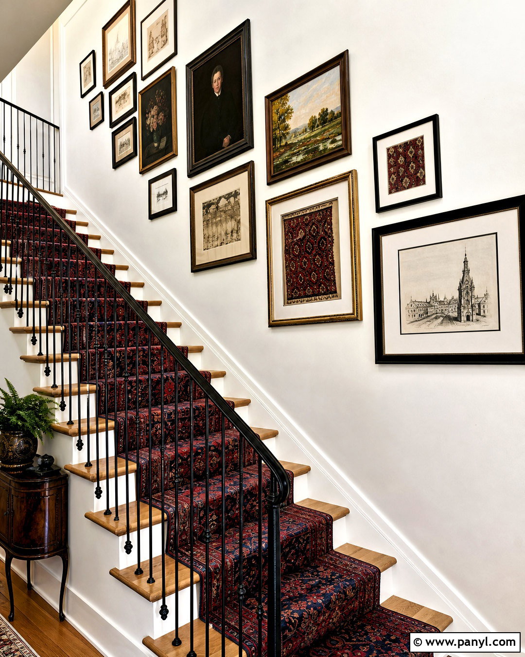 Staircase Gallery Wall - 20 gallery wall ideas