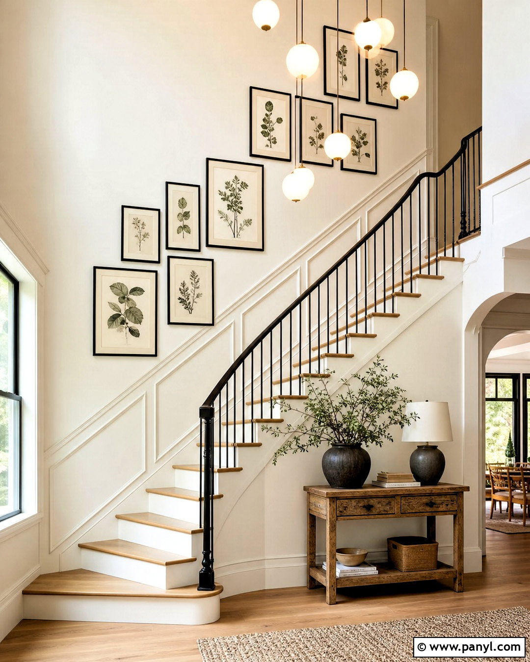 Staircase High Ceiling Wall - 20 high ceiling wall design ideas