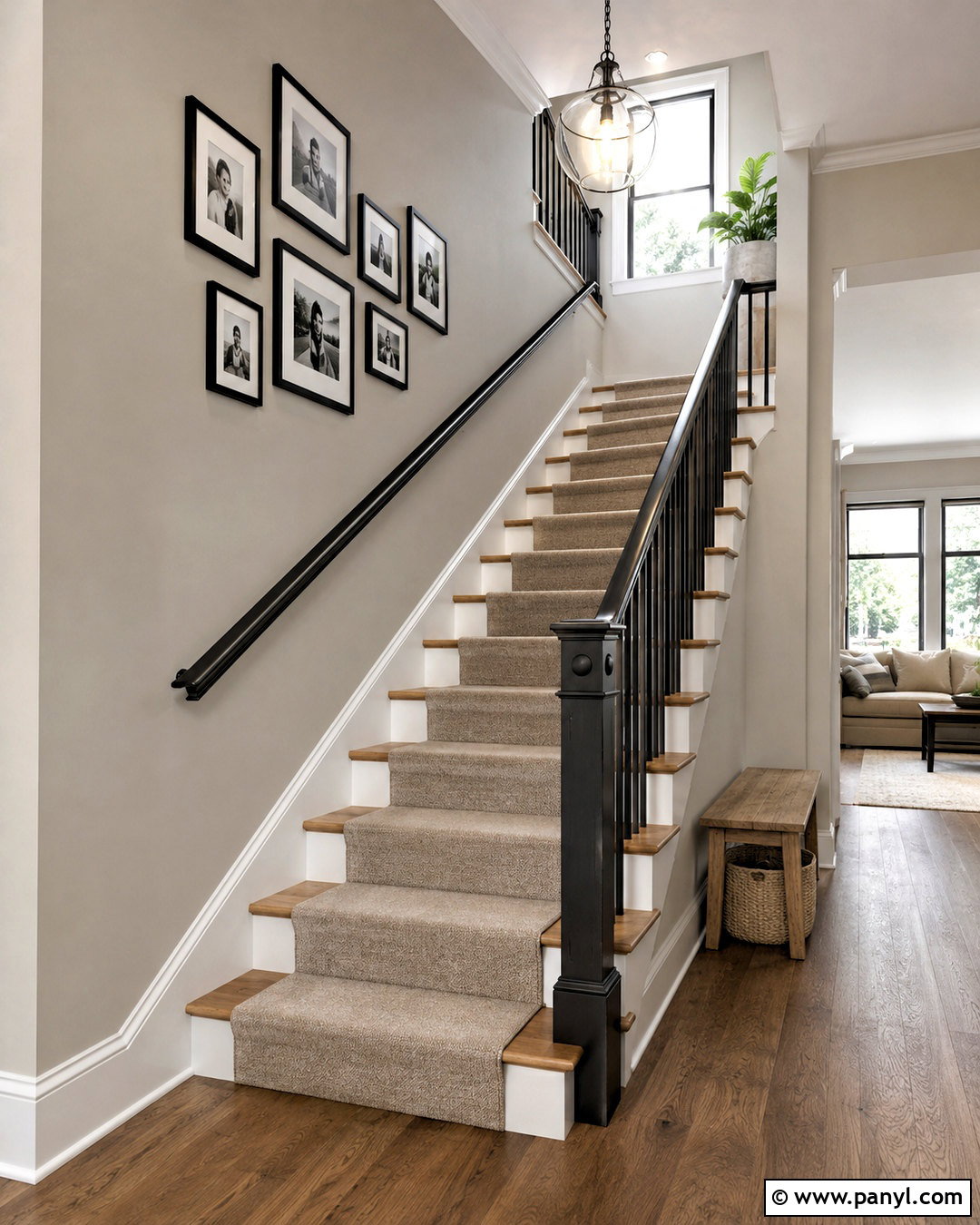 Stairway Greige Walls - 40 greige walls