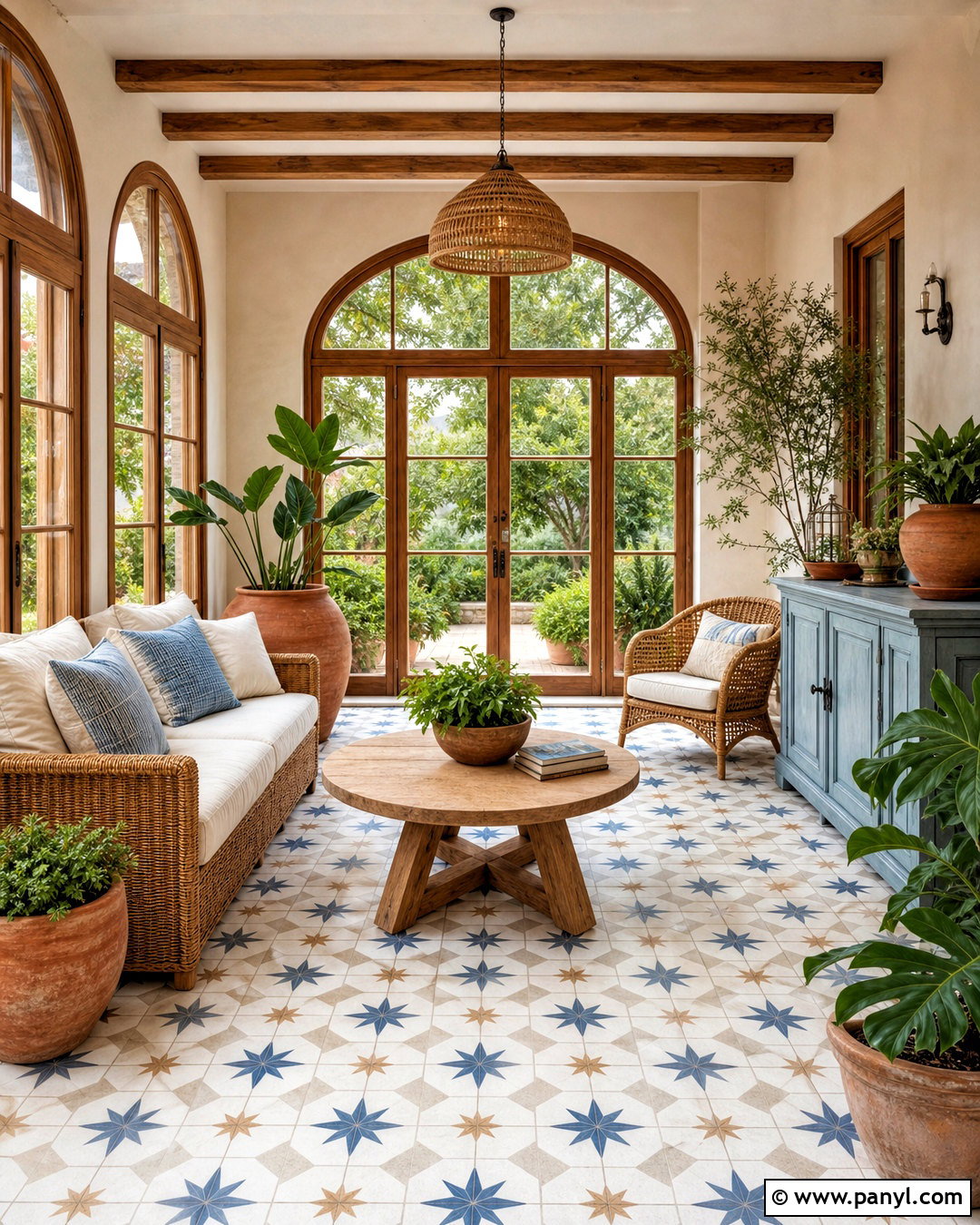 Star And Cross Sunroom Floor Tile - 20 home floor tiles design ideas