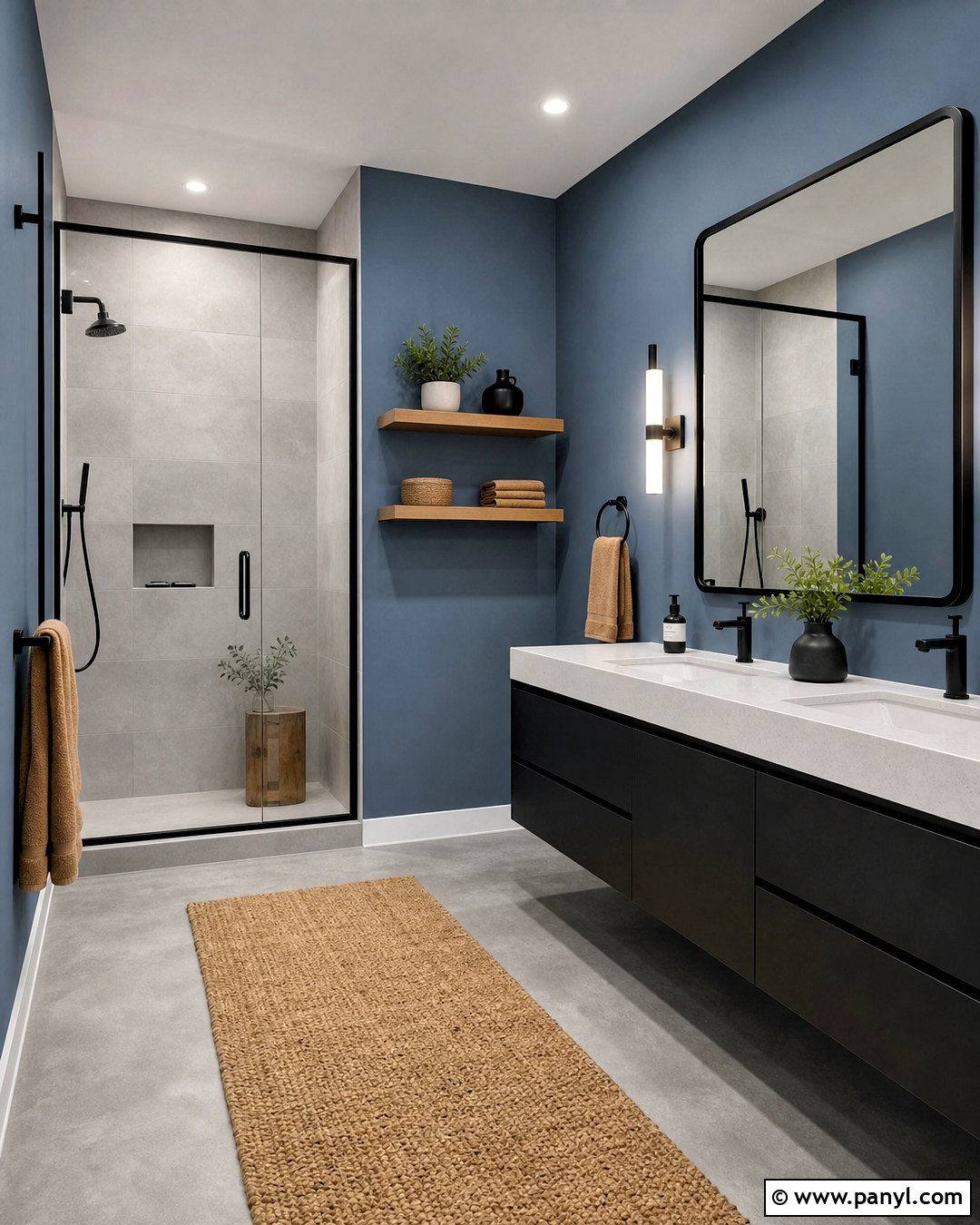 Steel Blue Bathroom Paint - 20 blue paint colors for bathroom ideas