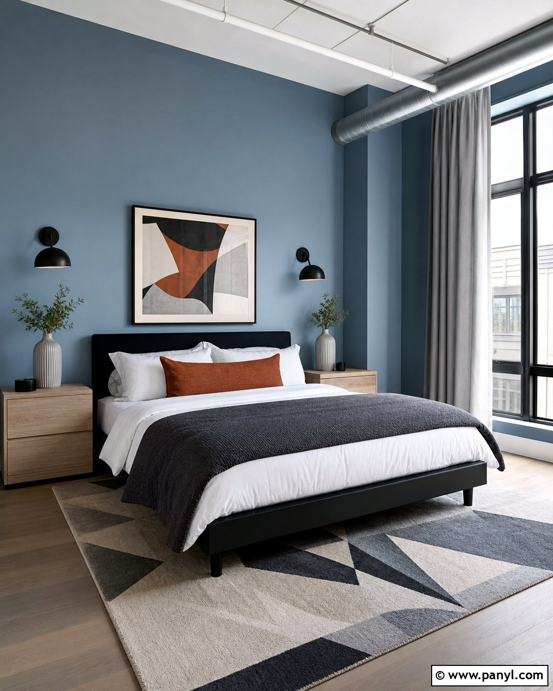 Steel Blue Bedroom - 30 blue wall colors bedroom ideas