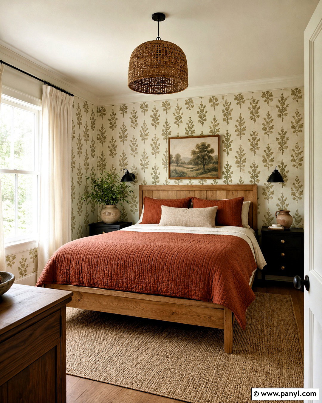 Stenciled Wall - 20 paint techniques for walls