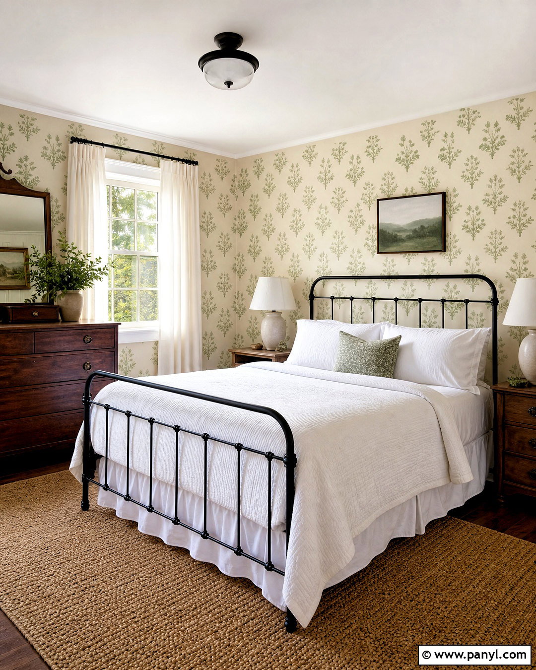 Stenciled Wall Pattern - 20 paint effects on walls