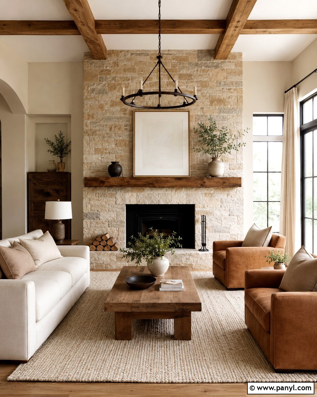 Stone Accent Wall With Cream Walls - 20 Accent Wall With Cream Walls