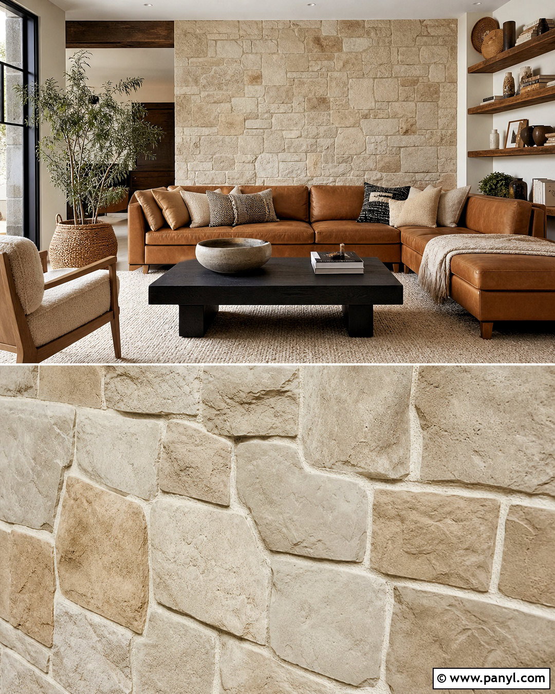 Stone Block 3D Wall Painting - 20 3d wall painting ideas living rooms