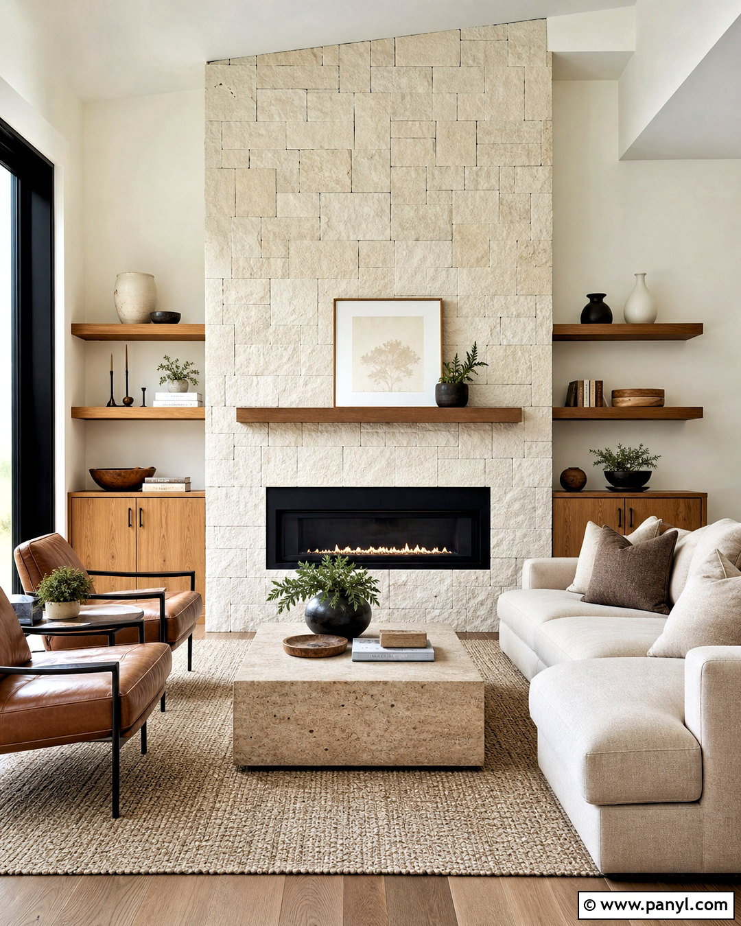 Stone Fireplace Feature Wall - 20 modern feature wall ideas