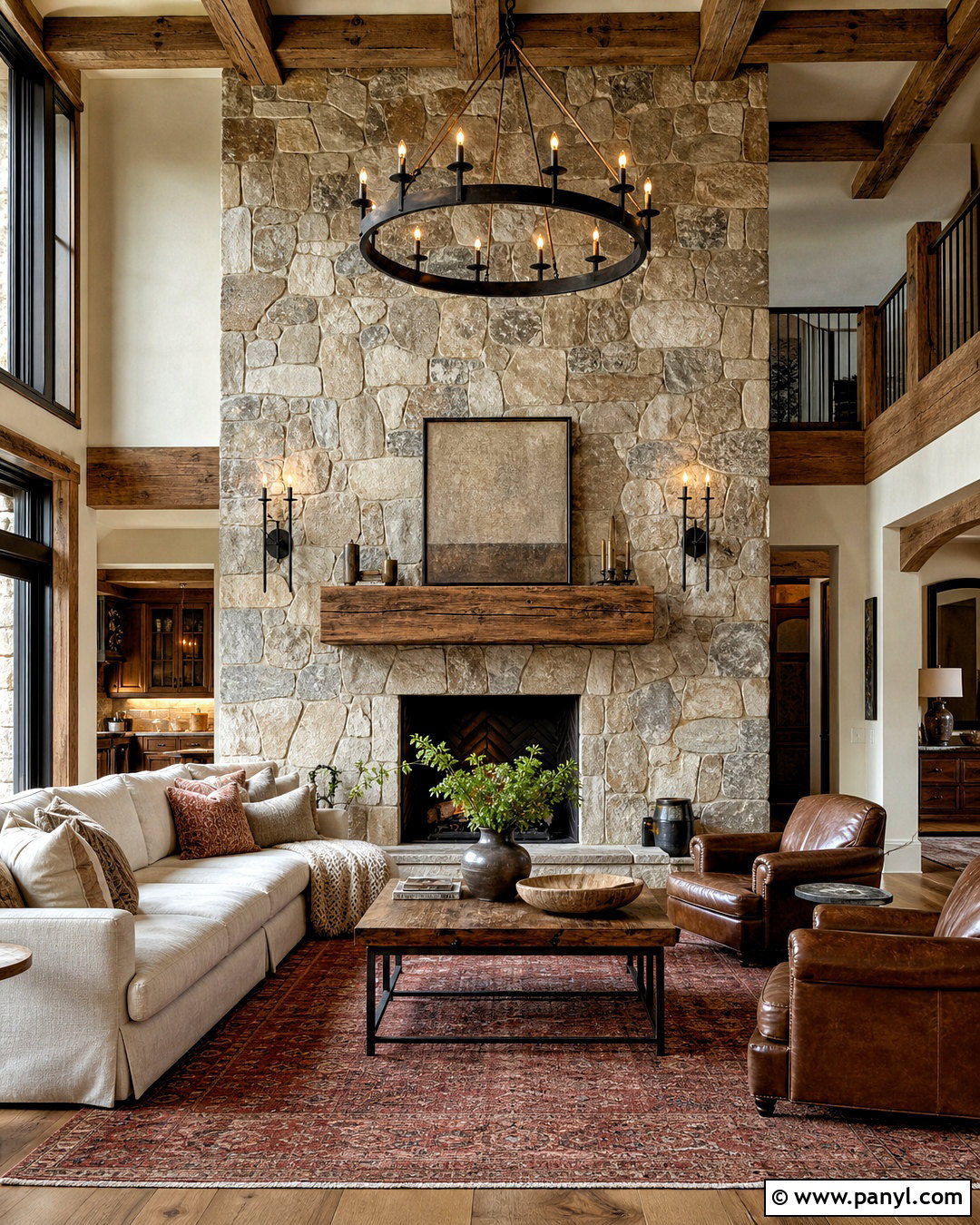 Stone Fireplace Rustic Wall - 20 rustic wall design ideas