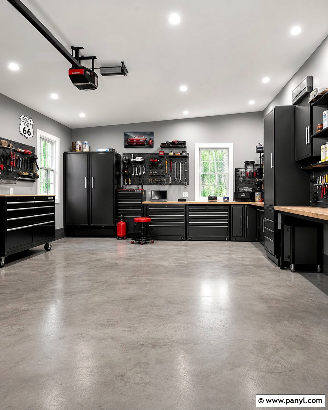 Stone Gray Garage Walls - 20 Neutral Color Garage Walls