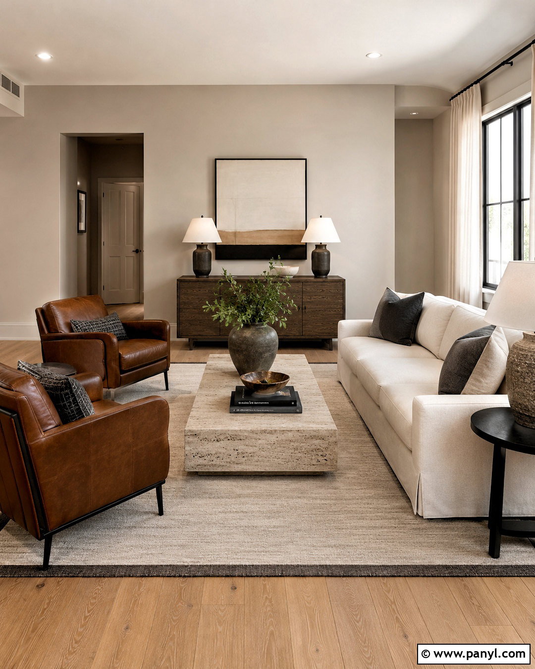 Stone Gray Neutral Living Room - 20 neutral room colors