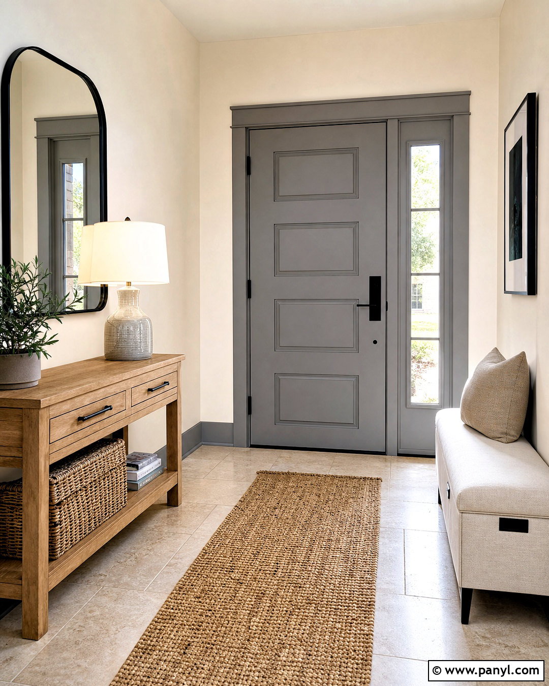 Stone Gray Room Door - 20 room door color ideas
