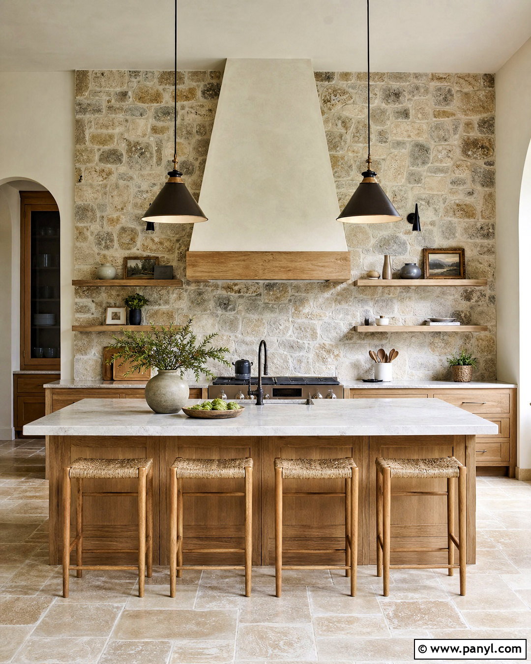 Stone Kitchen Feature Wall - 20 kitchen feature wall ideas