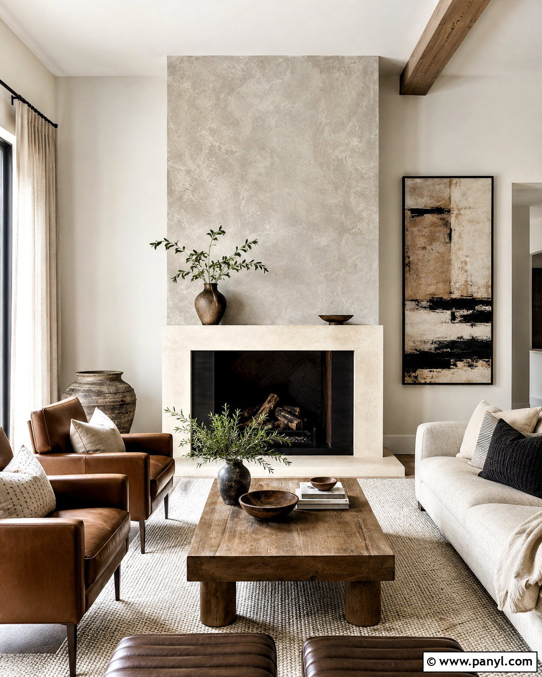 Stone Limewash Texture Fireplace Wall - 20 limewash texture ideas