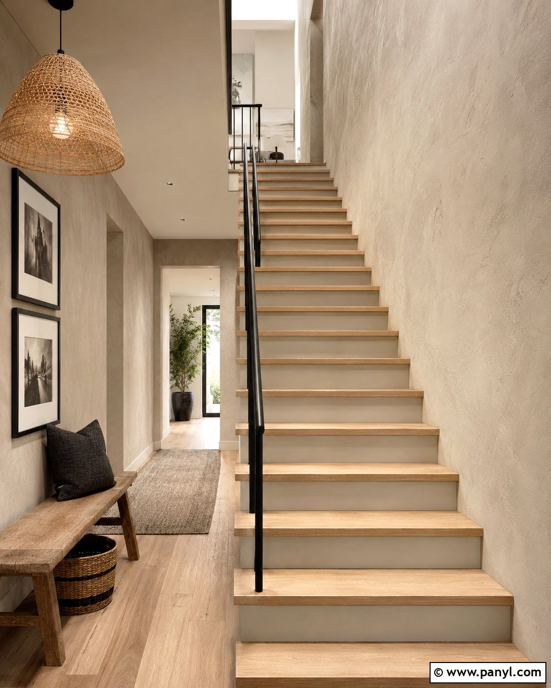 Stone Roman Clay Stairway - 20 Roman Clay Paint Walls