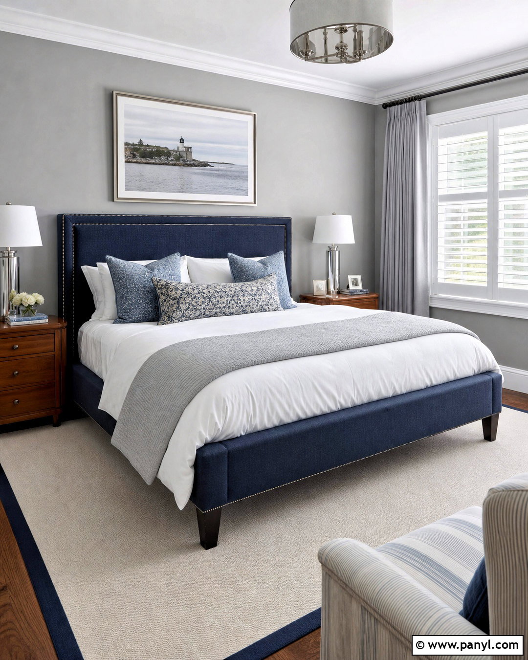 Stonington Gray Bedroom - 20 grey paint colors for bedroom ideas