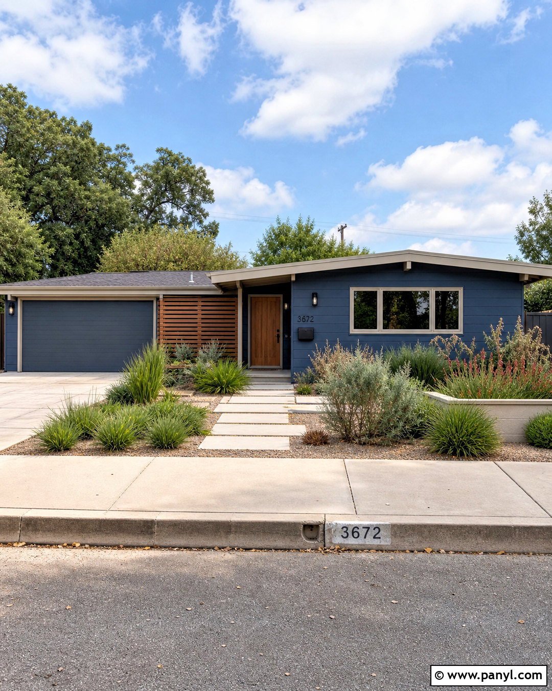 Storm Blue Ranch House Exterior - 20 dark blue exterior house colors