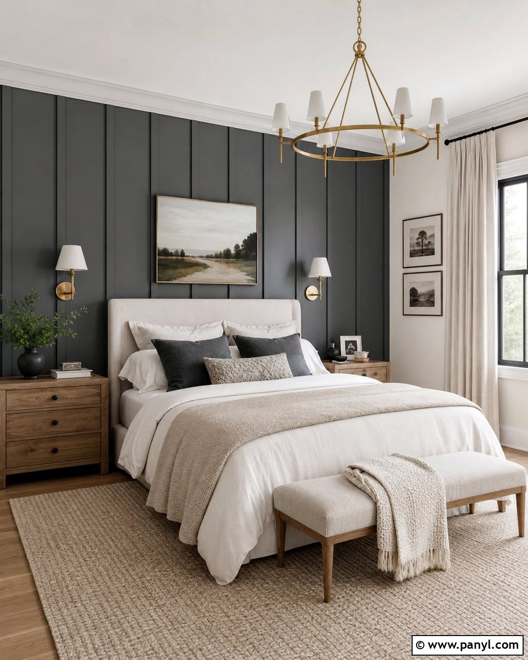 Storm Cloud Board And Batten Wall - 20 Sherwin Williams Storm Cloud Accent Wall Ideas