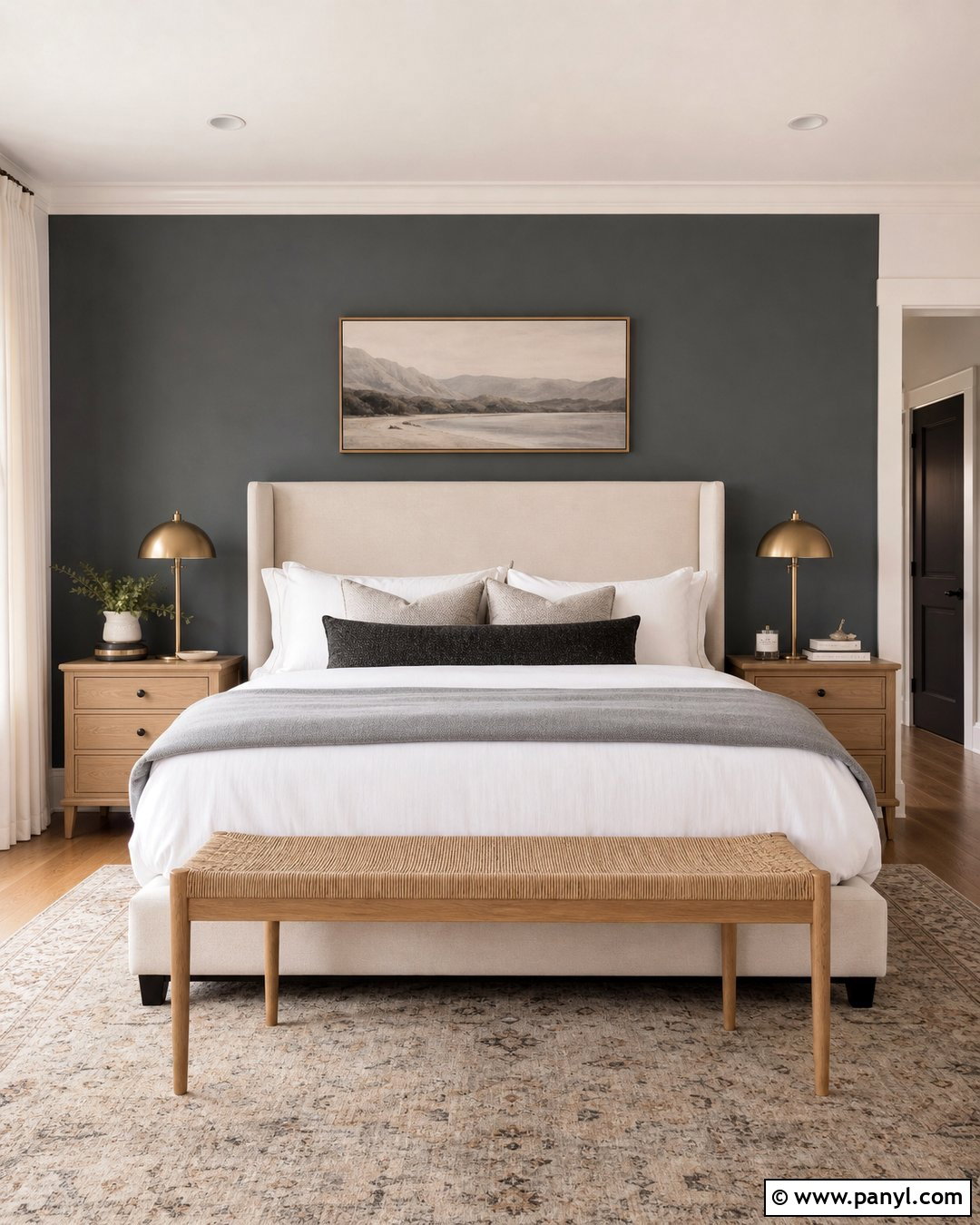 Storm Cloud Guest Bedroom Accent Wall - 20 Sherwin Williams Storm Cloud Accent Wall Ideas