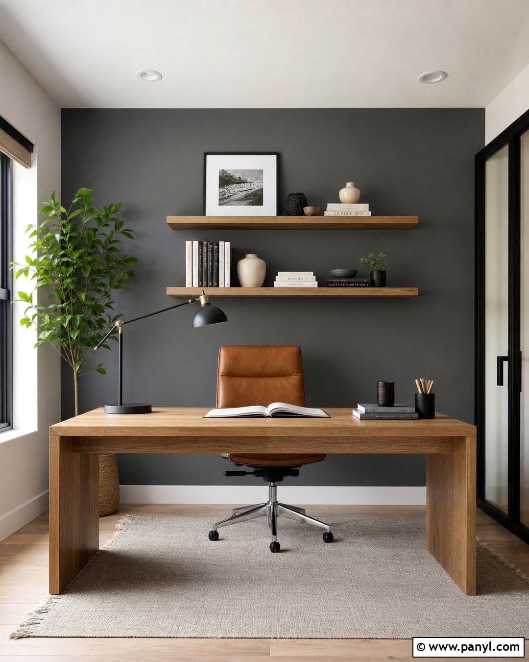 Storm Cloud Home Office Accent Wall - 20 Sherwin Williams Storm Cloud Accent Wall Ideas