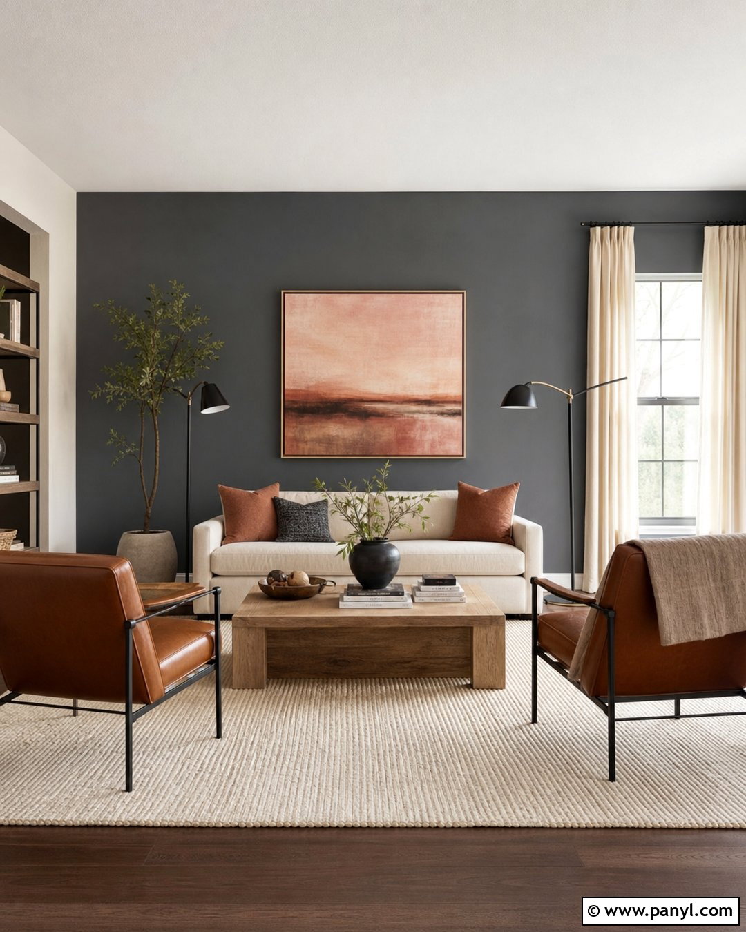 Storm Cloud Living Room Accent Wall - 20 Sherwin Williams Storm Cloud Accent Wall Ideas