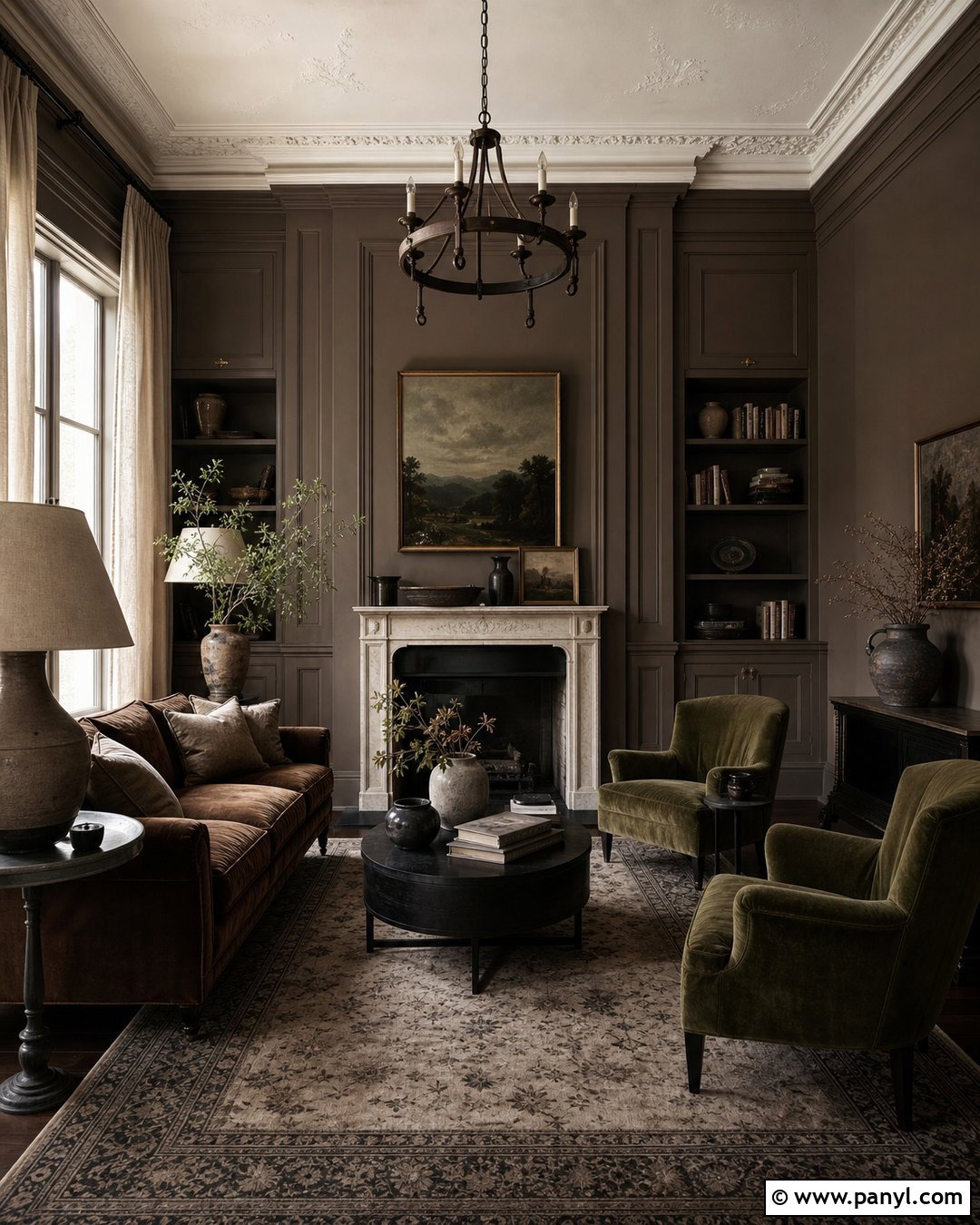 Stormy Taupe Gothic Living Room - 20 Gothic Paint Colors Dark Walls