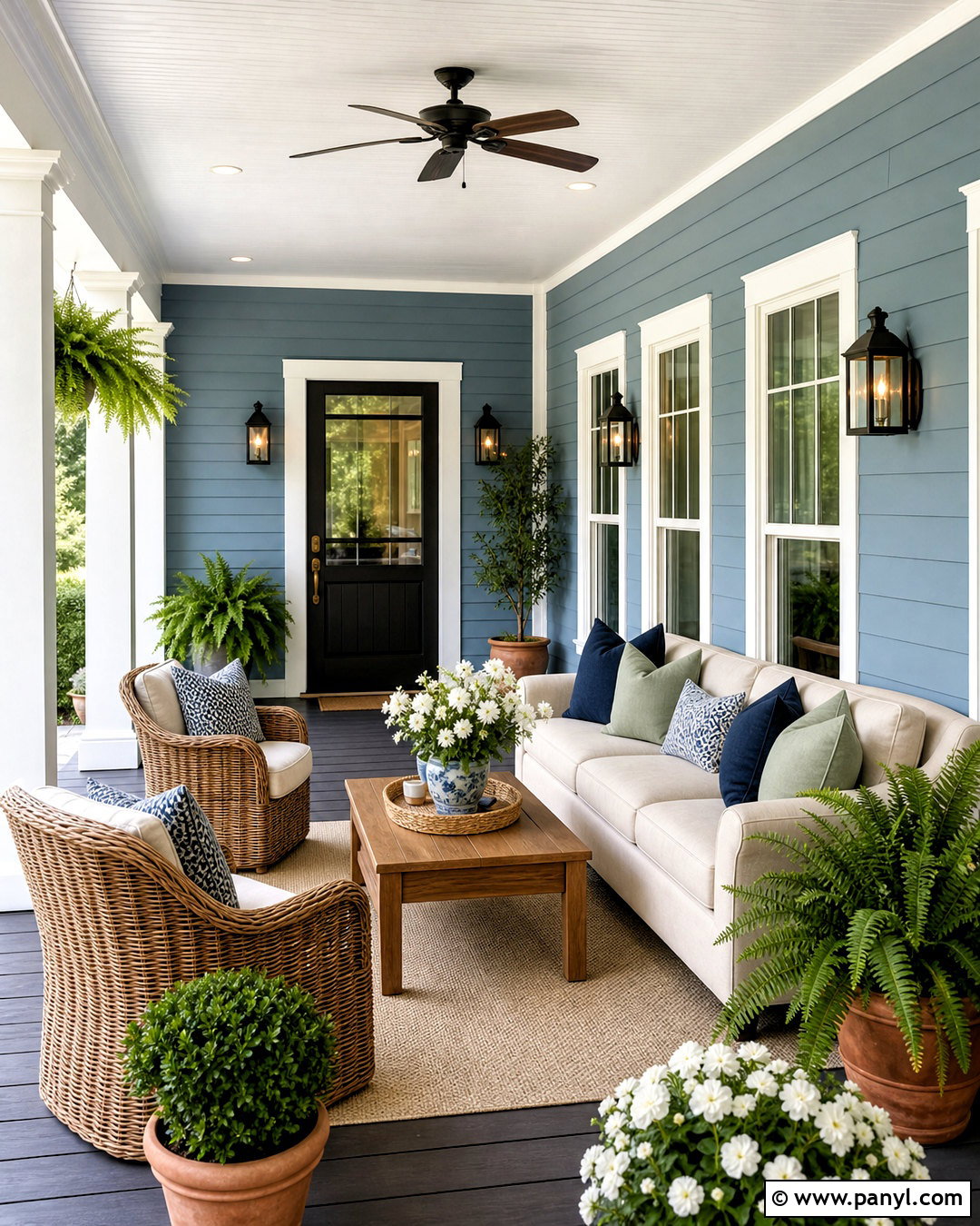 Stratton Blue Covered Porch - 20 stratton blue benjamin moore ideas