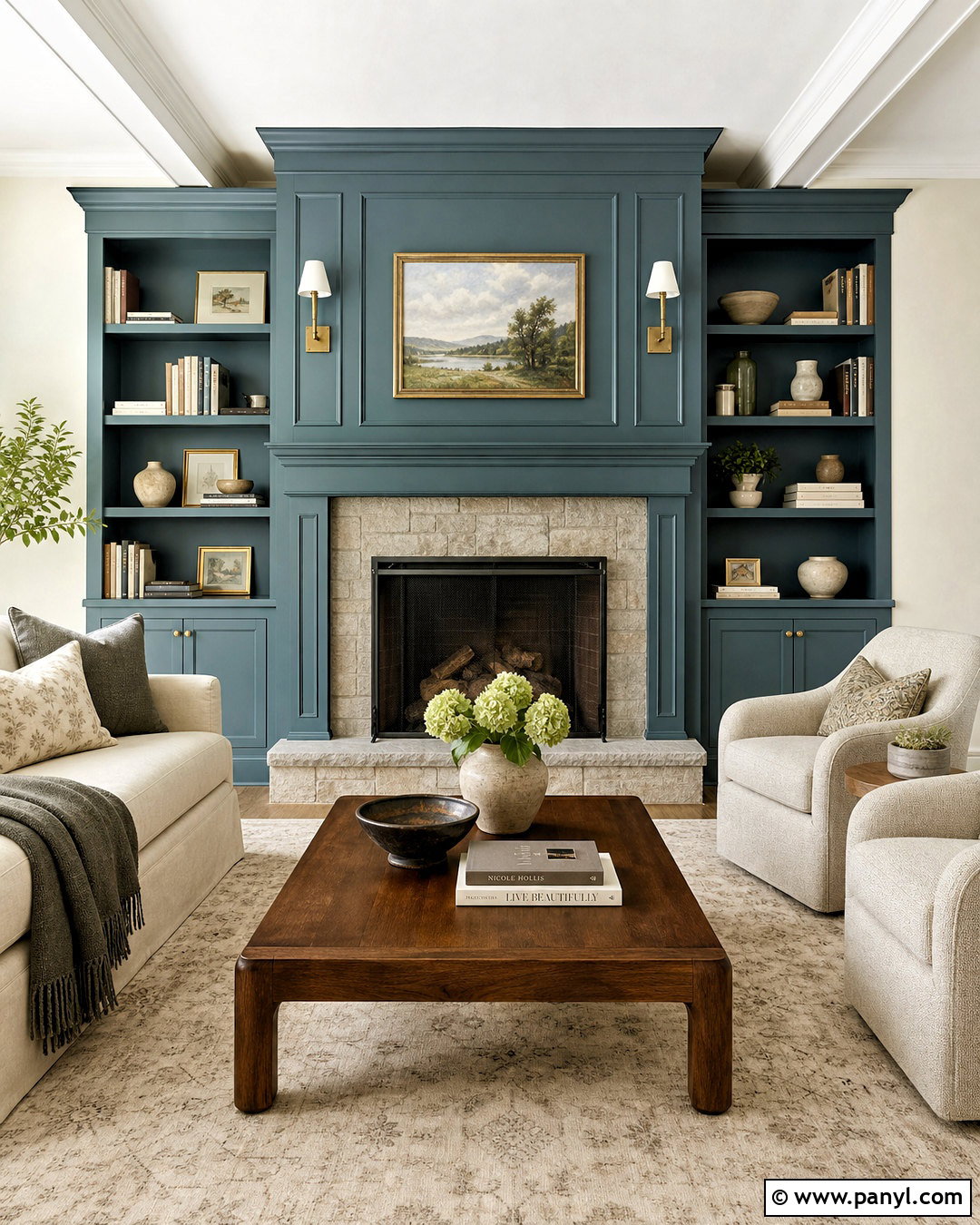 Stratton Blue Fireplace Wall - 20 stratton blue benjamin moore ideas