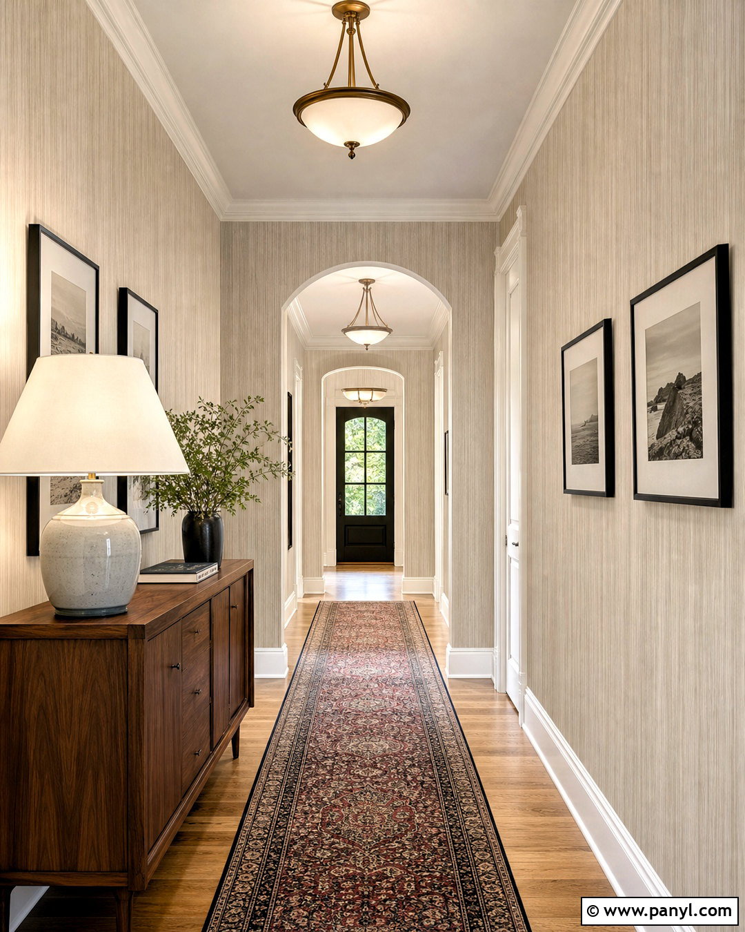 Strie Painted Hallway Walls - 20 faux painting walls