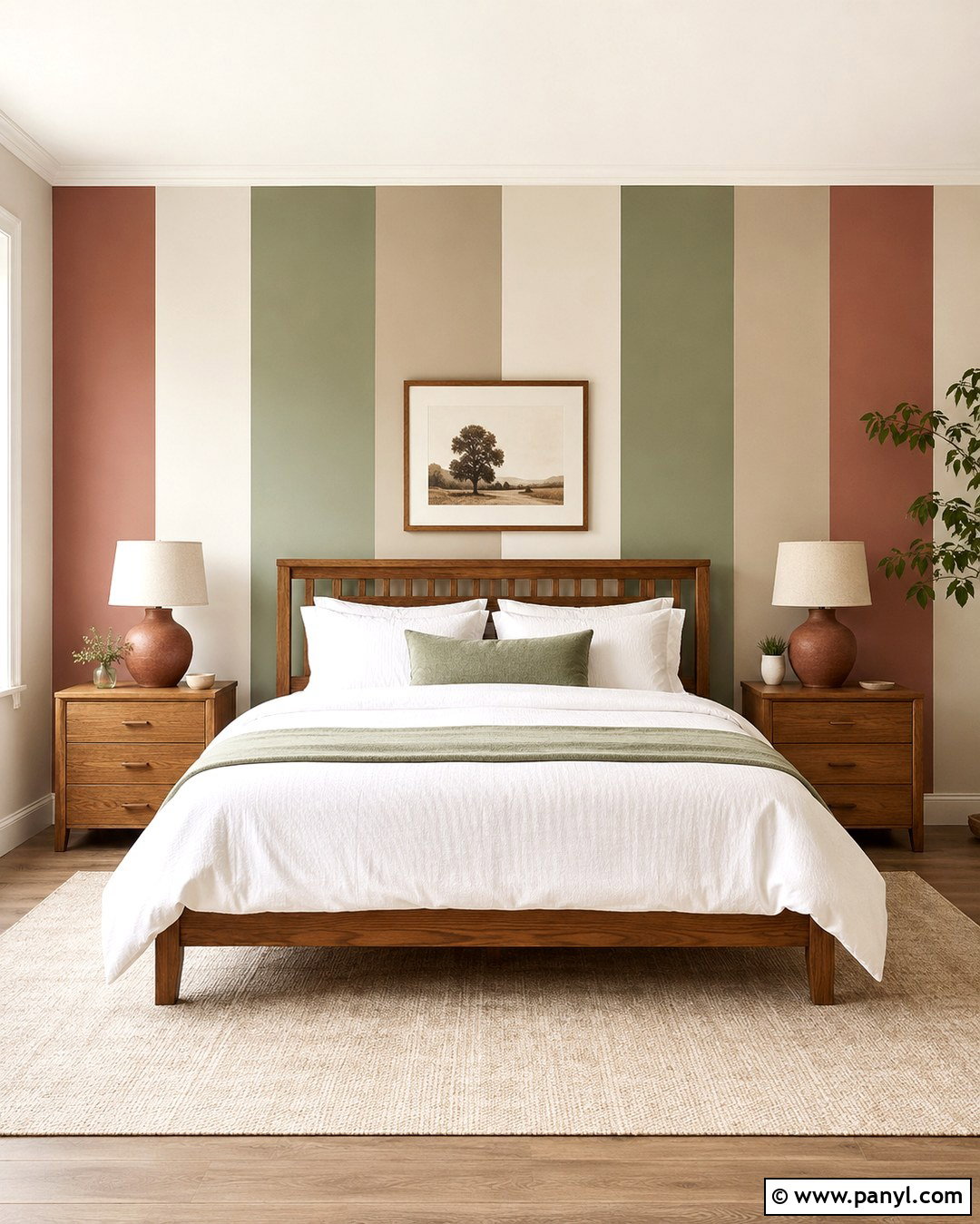 Striped Bedroom Walls - 20 Multi Color Room Walls