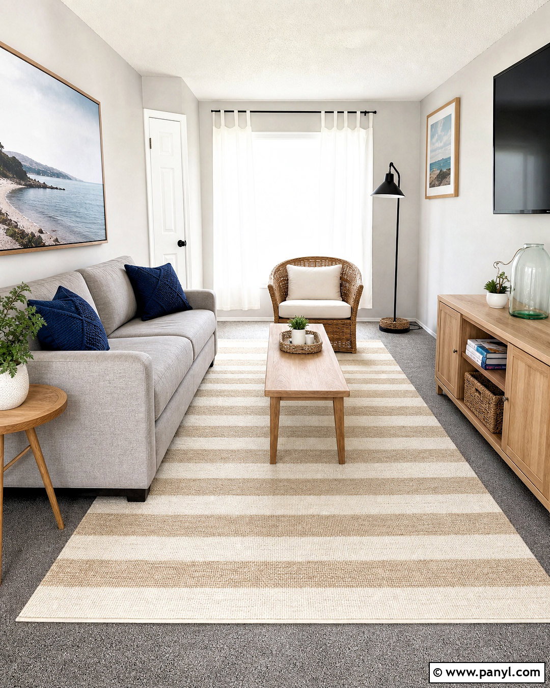 Striped Rug On Grey Carpet - 20 rug on grey carpet ideas
