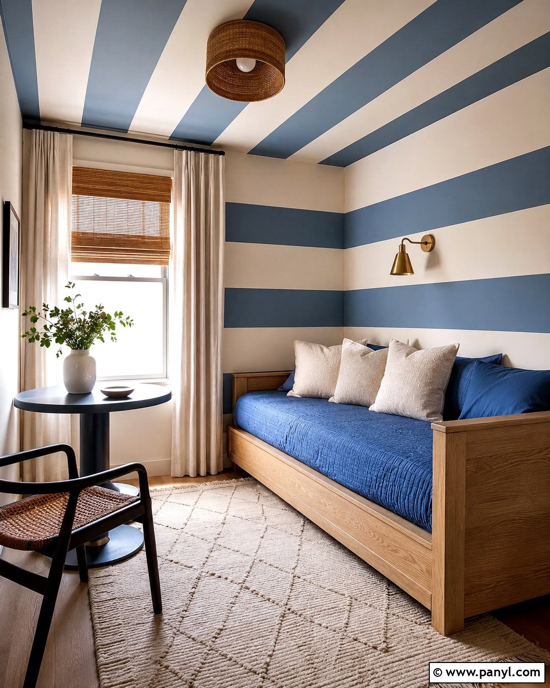 Striped Wall And Ceiling - 20 Stripe On Wall Ideas