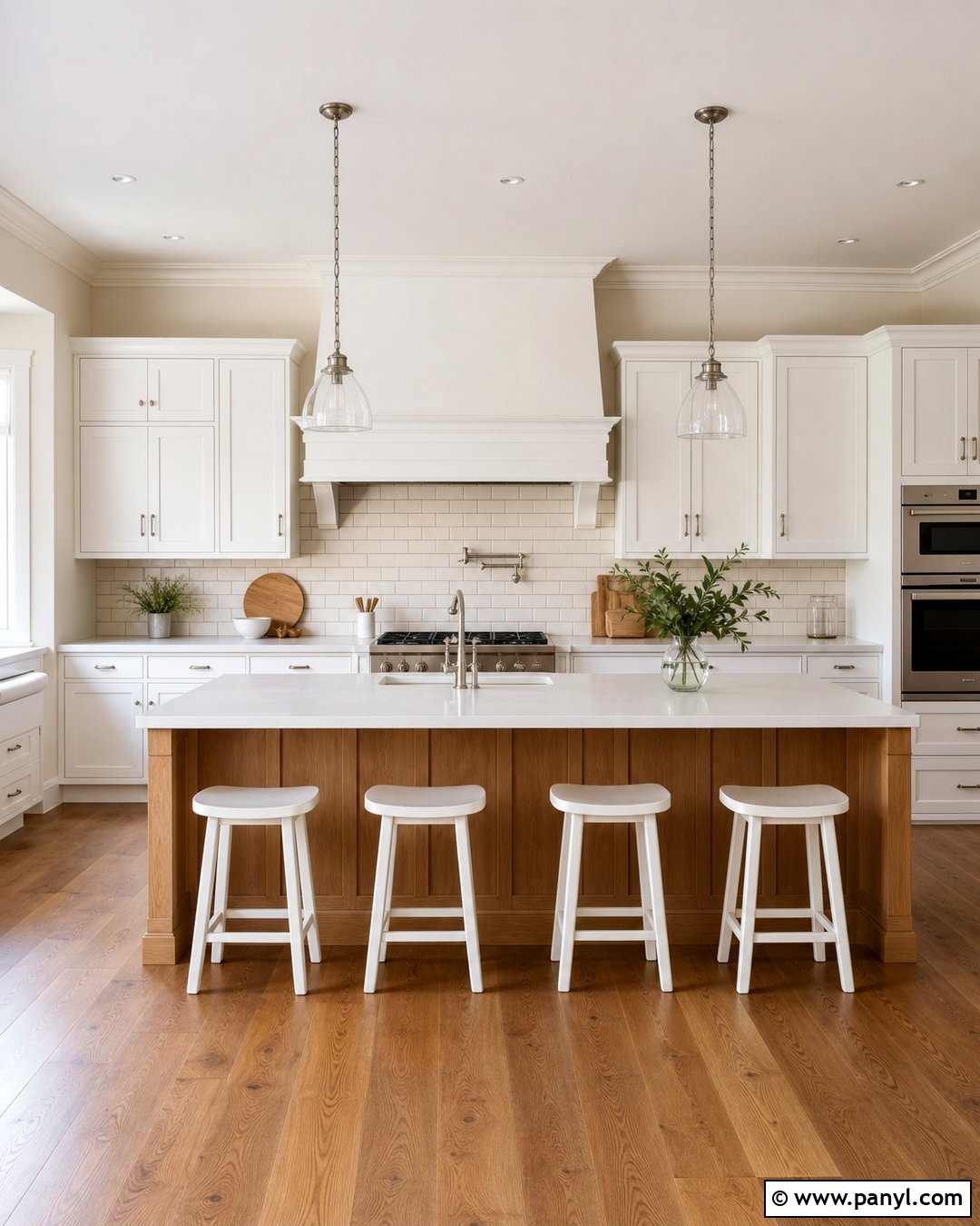 Subway Tile With Alabaster Walls And White Cabinets - 25 Alabaster Walls With White Cabinets