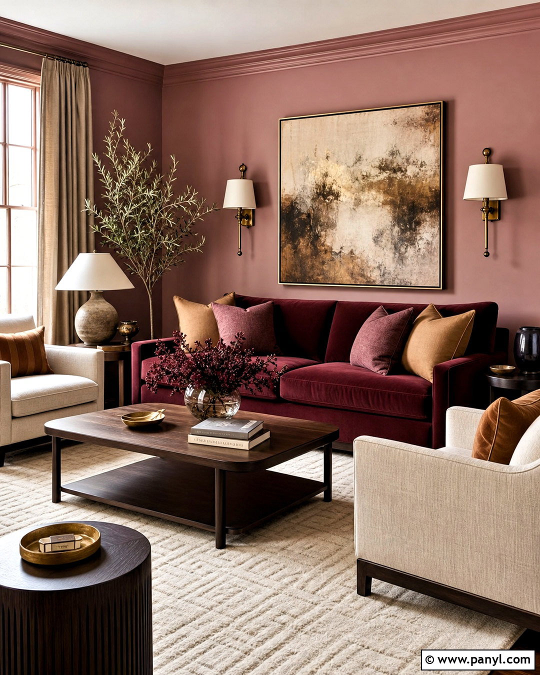 Sulking Room Pink And Burgundy Living Room - 20 sulking room pink living room ideas