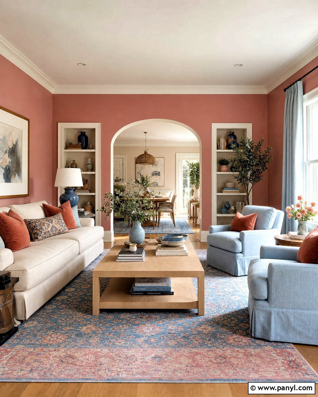 Sulking Room Pink And Light Blue Living Room - 20 sulking room pink living room ideas