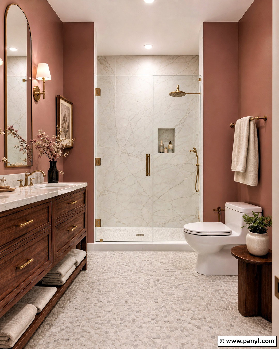 Sulking Room Pink Bathroom With Marble - 20 sulking room pink bathroom ideas