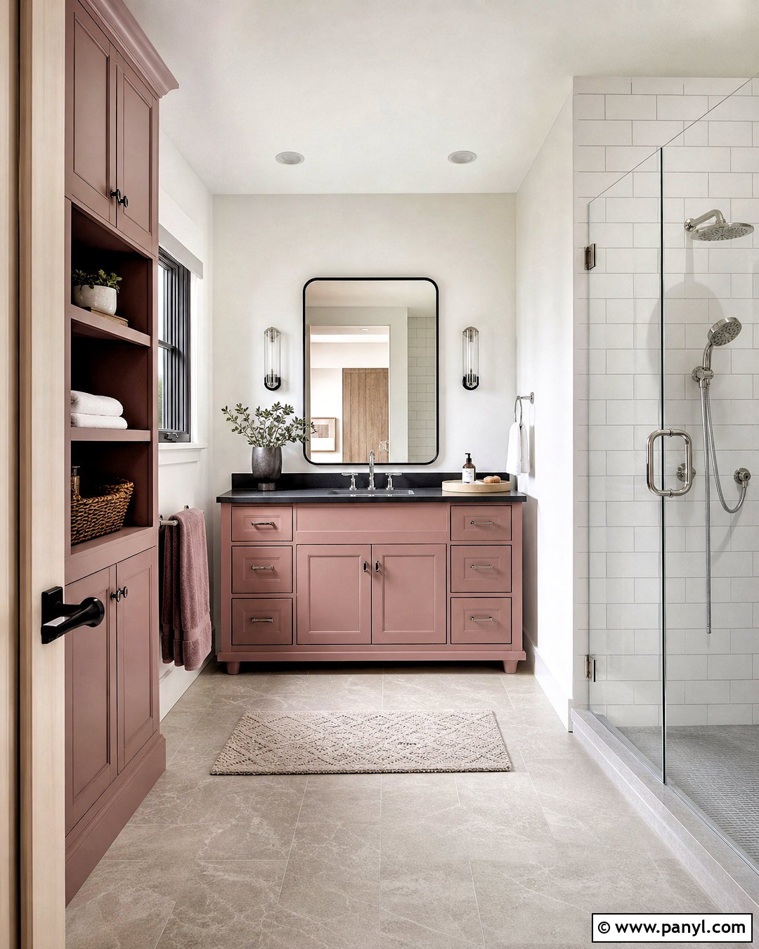 Sulking Room Pink Bathroom With Painted Vanity - 20 sulking room pink bathroom ideas