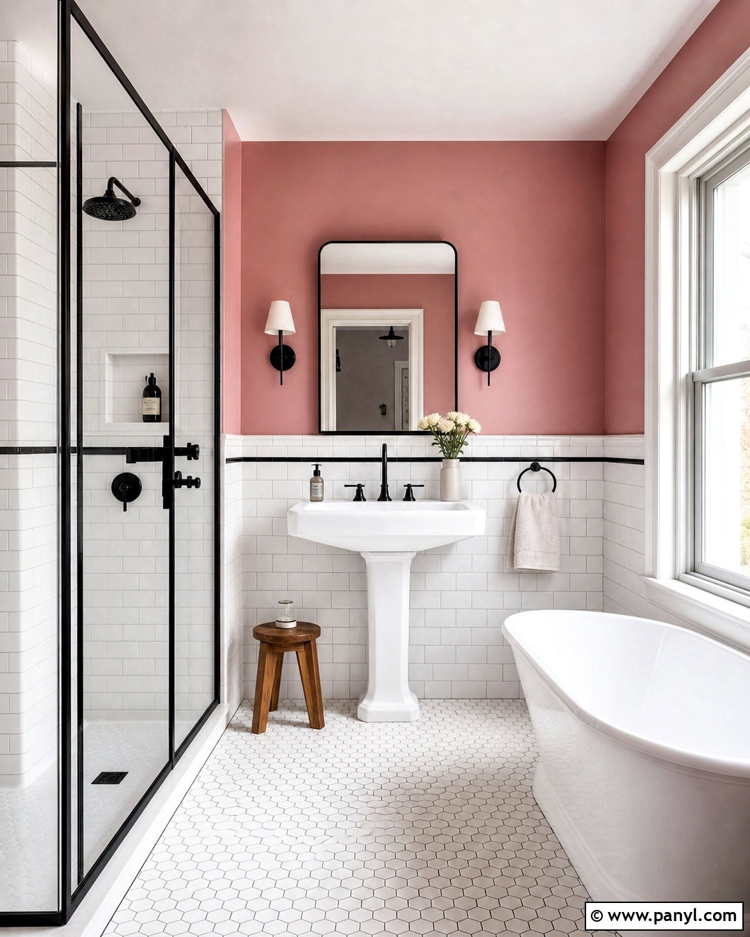 Sulking Room Pink Bathroom With White Subway Tile - 20 sulking room pink bathroom ideas