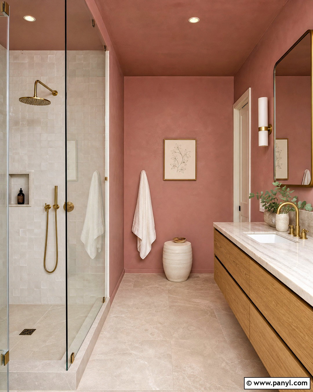 Sulking Room Pink Bathroom With Zellige Tile - 20 sulking room pink farrow and ball ideas