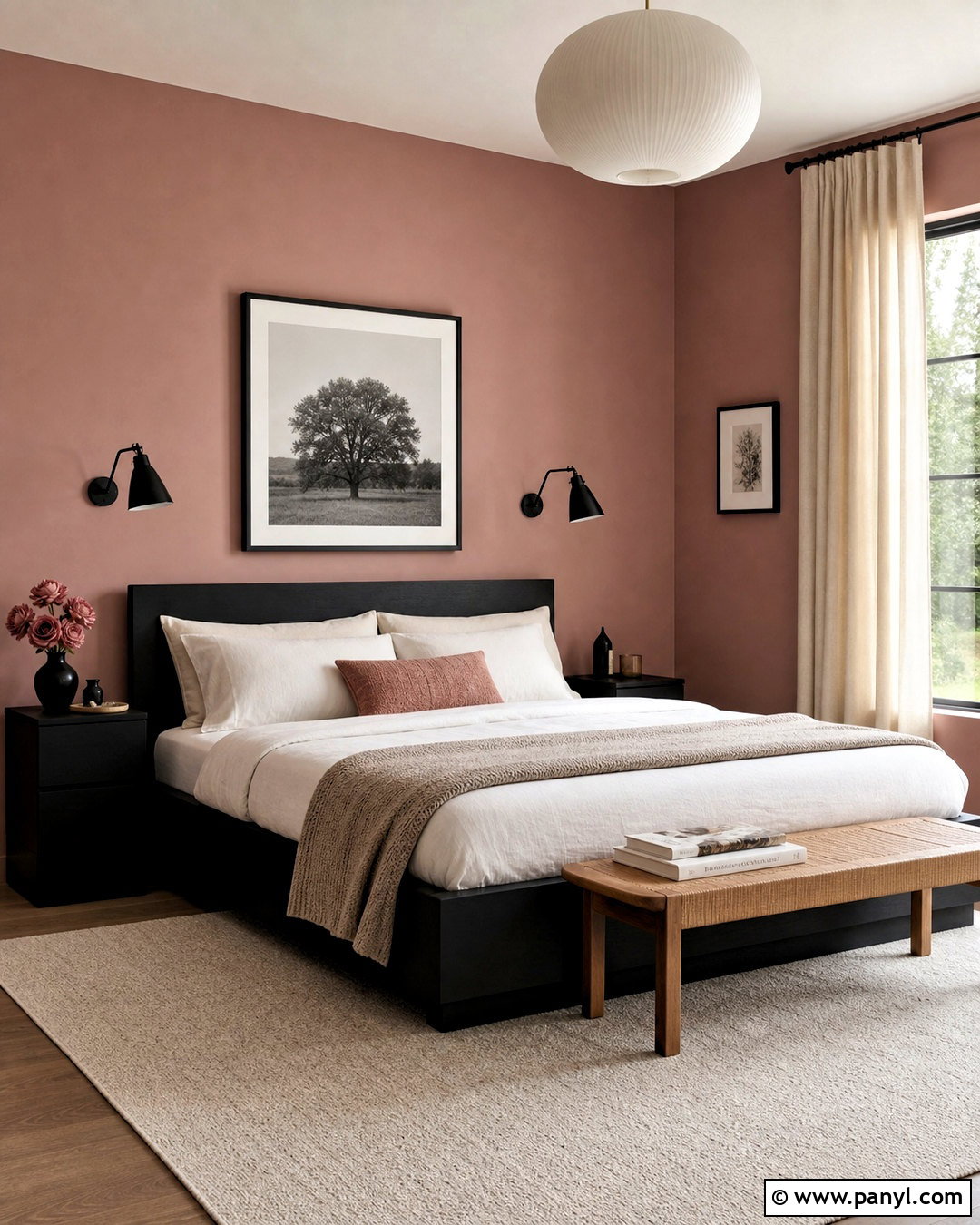 Sulking Room Pink Bedroom With Black Furniture - 20 sulking room pink bedroom ideas