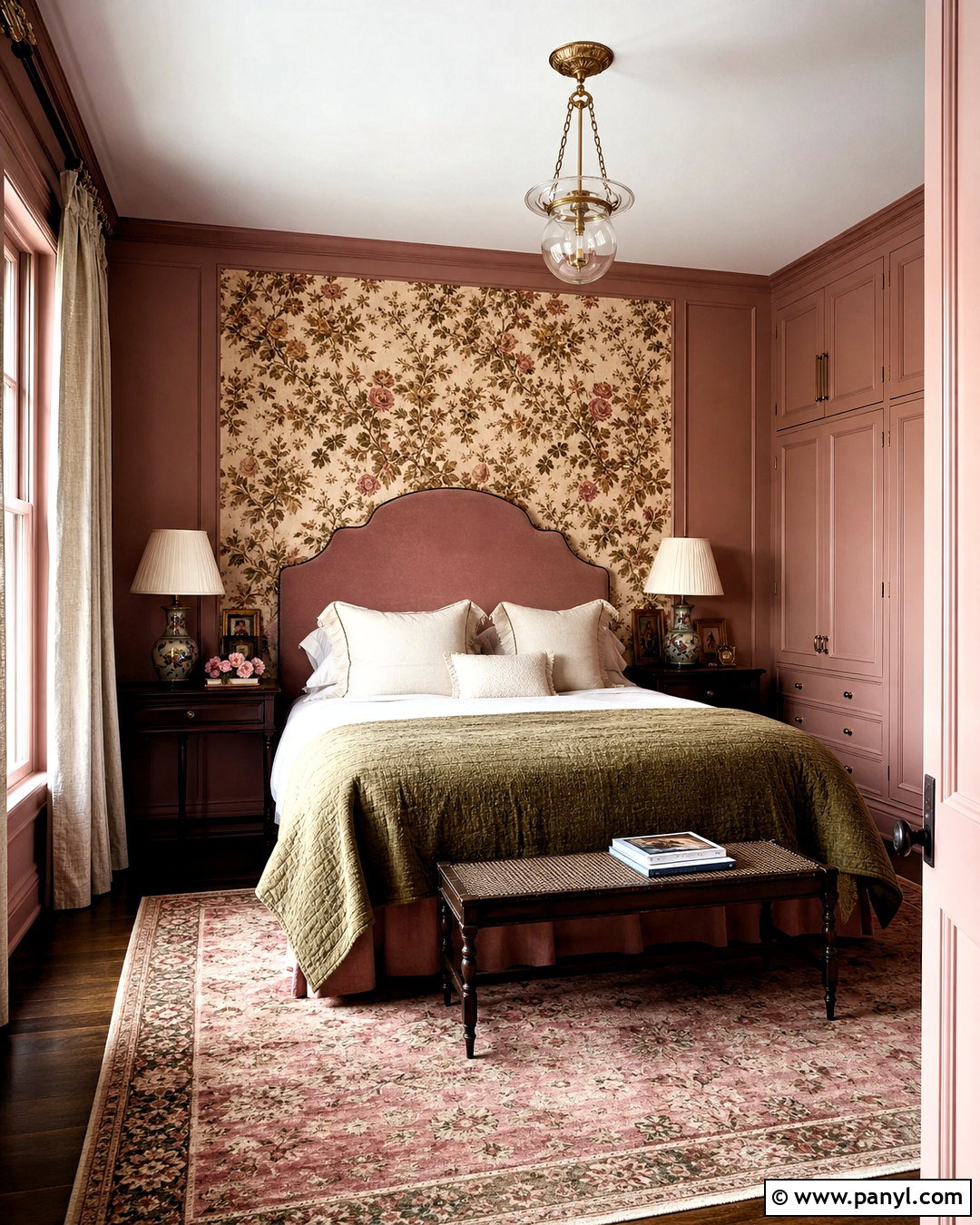 Sulking Room Pink Bedroom With Floral Wallpaper - 20 sulking room pink bedroom ideas