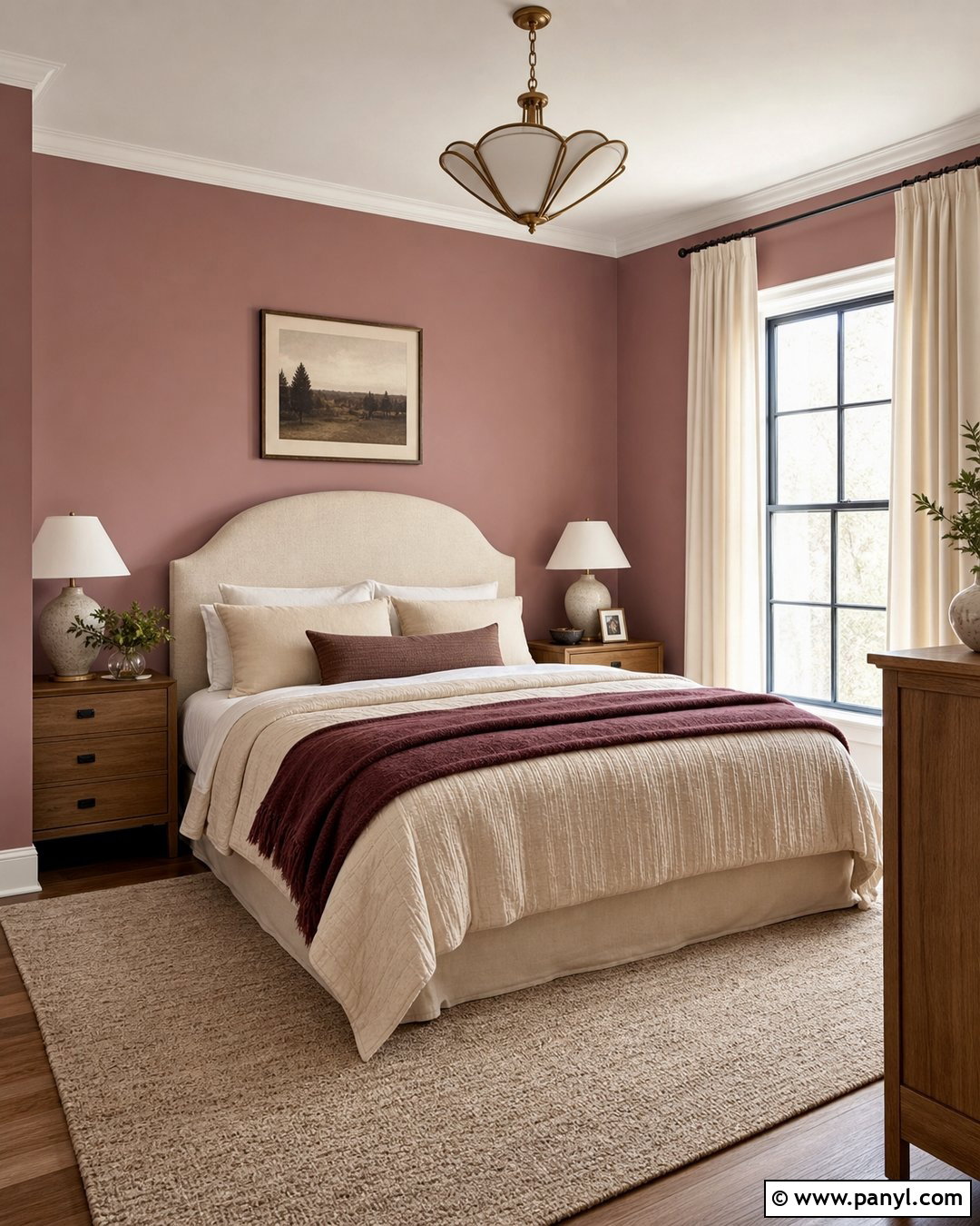 Sulking Room Pink Bedroom With Linen Bedding - 35 Farrow And Ball Sulking Room Pink Ideas