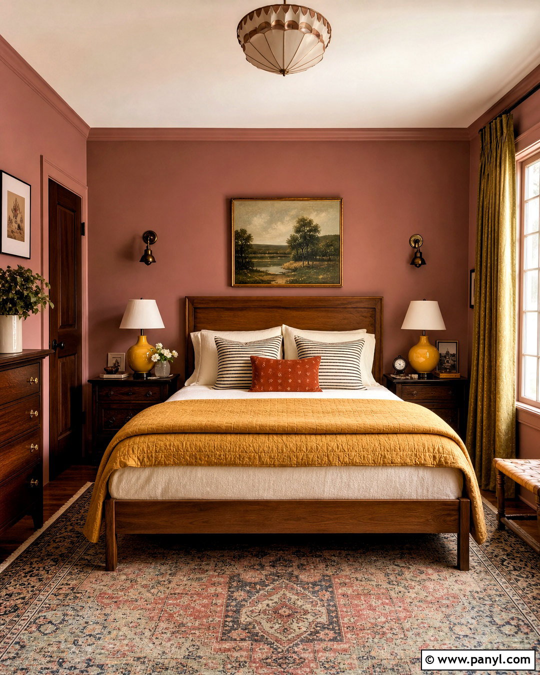 Sulking Room Pink Bedroom With Mustard Yellow - 20 sulking room pink bedroom ideas
