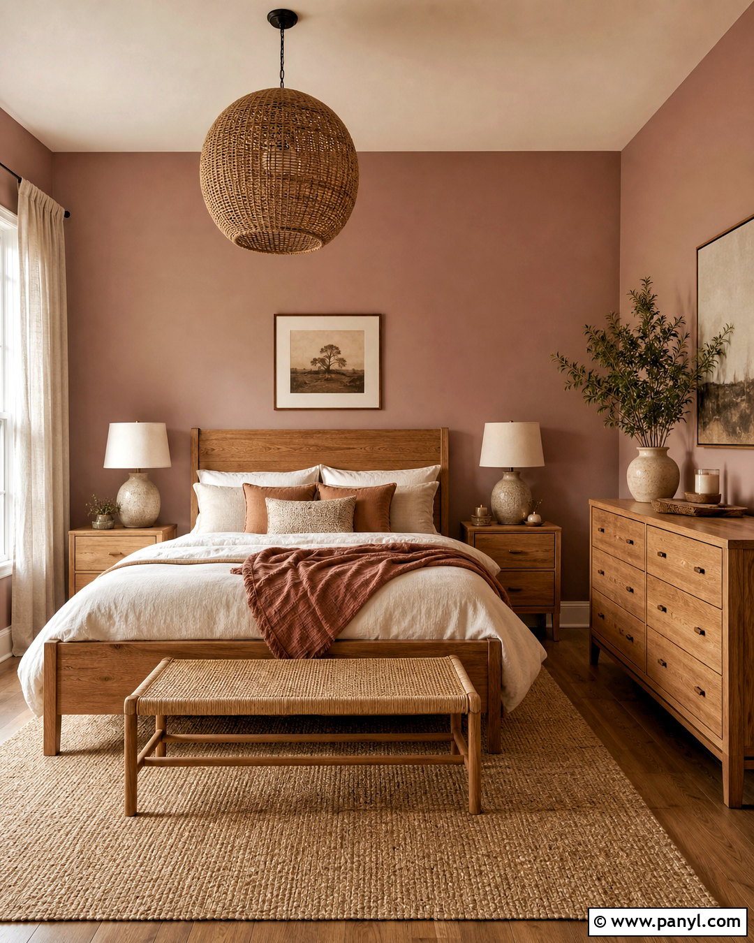 Sulking Room Pink Bedroom With Natural Wood - 20 sulking room pink bedroom ideas