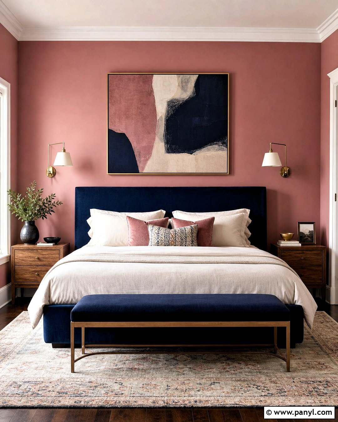 Sulking Room Pink Bedroom With Navy Blue - 20 sulking room pink bedroom ideas
