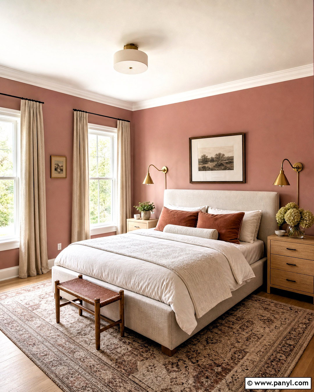 Sulking Room Pink Bedroom With Warm White - 20 sulking room pink farrow and ball ideas